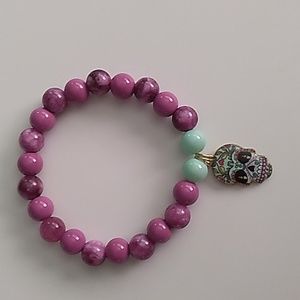 Purple Halloween Stretch Bracelet